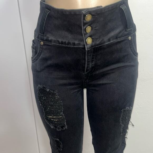 Final! TISSINI Colombian Booty Lifting Jeans Levanta Cola Skinny Jeans Sz 9/10 - Picture 9 of 14